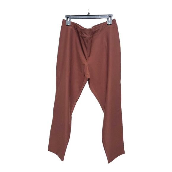 NWT Eileen Fisher Washable Terracotta Stretch Crepe Pants with Stretch Waist 1X - Picture 1 of 9